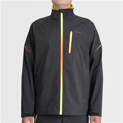 Kurtka softshell z wydrukowanym kolorowym zamkiem błyskawicznym